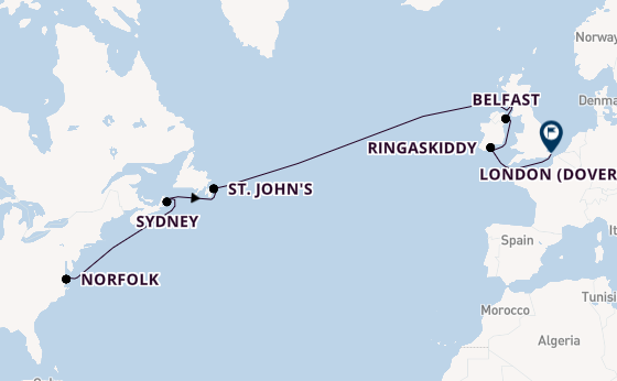 Transatlantic from Norfolk, Virginia, USA with the Carnival Sunshine
