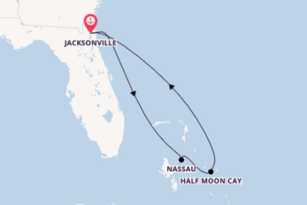 Beleef Half Moon Cay met Carnival Cruise Line