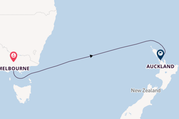 6 day voyage to Auckland from Melbourne