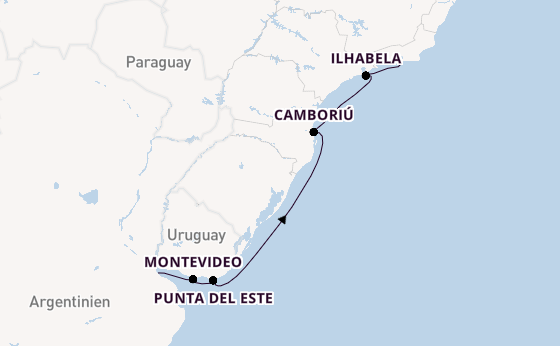 Südamerika ab Buenos Aires, Argentinien auf der Silver Ray