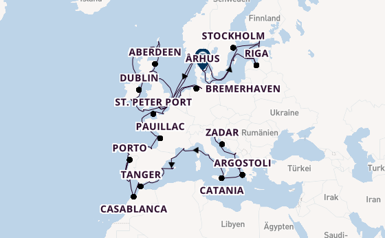 Mittelmeer ab Triest, Italien auf der Marina