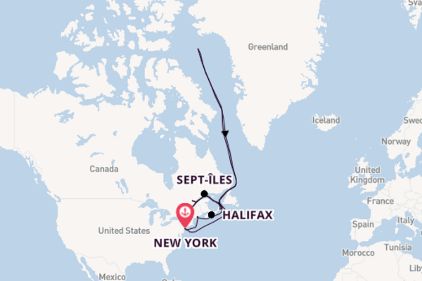 13 day cruise with the Queen Mary 2 to New York