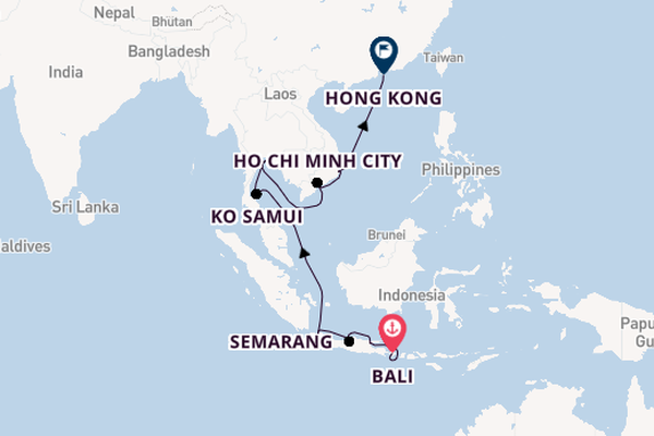 Southeast Asia from Bali, Indonesia with the Nautica