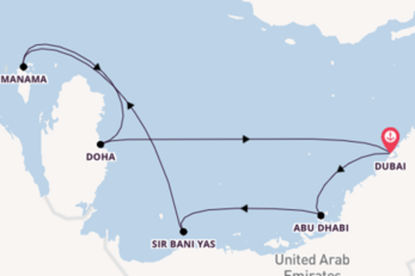 Cruise in 9 dagen naar Dubai met Azamara