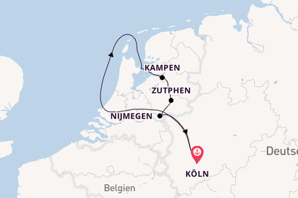 Ijssel ab Köln, Deutschland auf der nickoSPIRIT