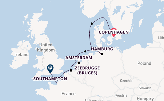 British Isles from Copenhagen, Denmark with the Norwegian Star
