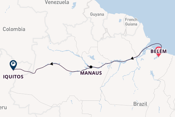 Brazilië vanaf Belém, Brazilië met de HANSEATIC inspiration