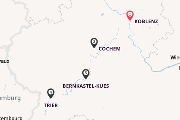 Mosel ab Koblenz, Deutschland auf der VIVA MOMENTS