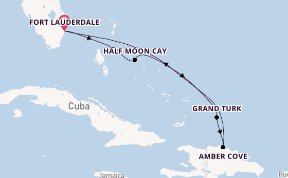 Caribbean vanaf Fort Lauderdale, Verenigde Staten met de Nieuw Statendam