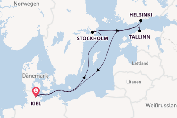 In 8 Tagen nach Kiel über Tallinn