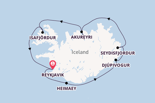 Arctic from Reykjavik, Iceland with the Viking Mars