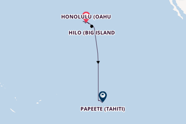 14-tägige Kreuzfahrt bis Papeete (Tahiti)