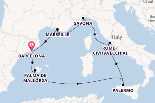 All Inclusive Mediterranean Explorer from Barcelona