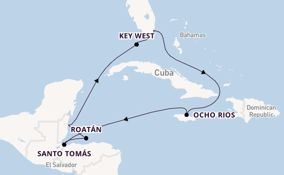 Westelijke Caraïben vanaf Miami, Verenigde Staten met de EXPLORA I
