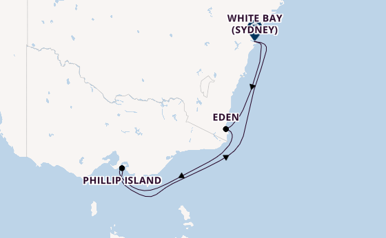 Australië vanaf Sydney, Australië met de Carnival Adventure