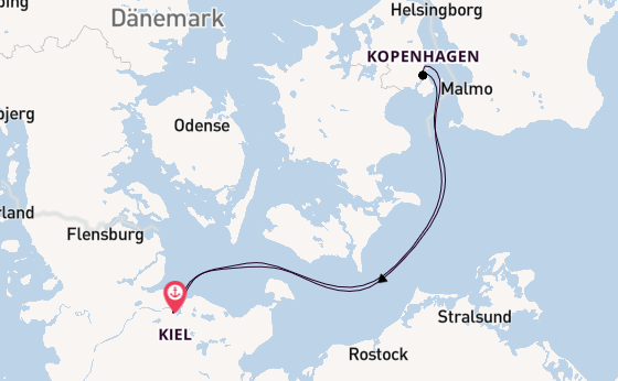 Ostsee ab Kiel, Deutschland auf der Mein Schiff 7