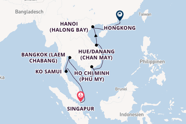 Celebrity Solstice - Asiens Glanzlichter von Singapurs Skyline zu Chinas Naturwundern