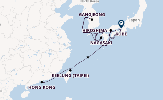 Japan from Hong Kong, China with the Seven Seas Navigator