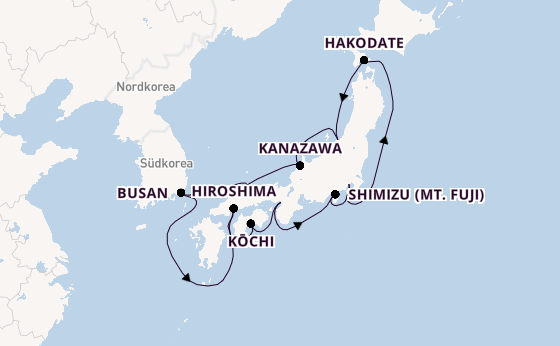 Japan ab Tokio, Japan auf der Riviera