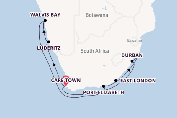 Expedition with Silversea from Cape Town