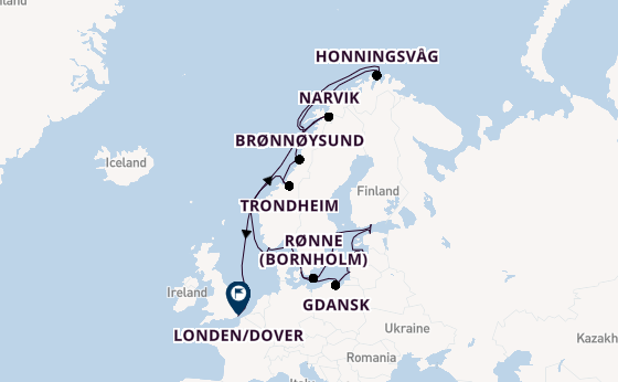 Noorwegen vanaf Kopenhagen, Denemarken met de Seabourn Quest