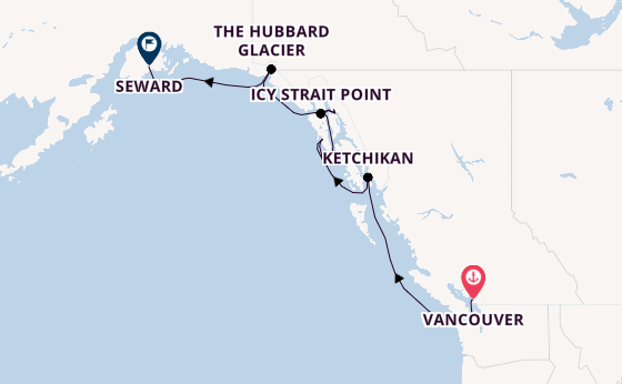 Alaska ab Vancouver, Kanada auf der Celebrity Solstice