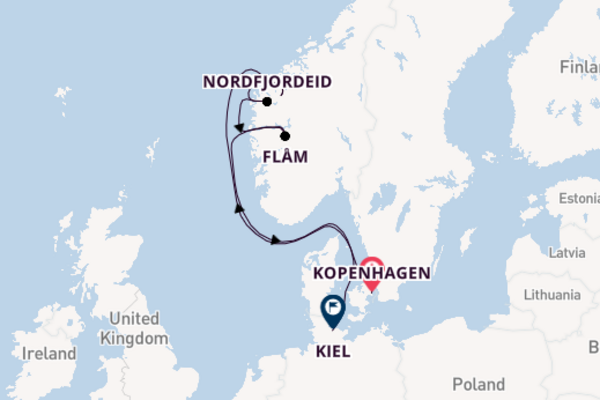 7daagse reis naar Kiel