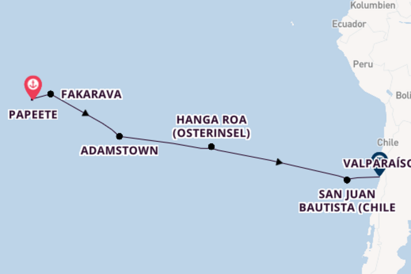 Polynesien ab Papeete auf der VASCO DA GAMA