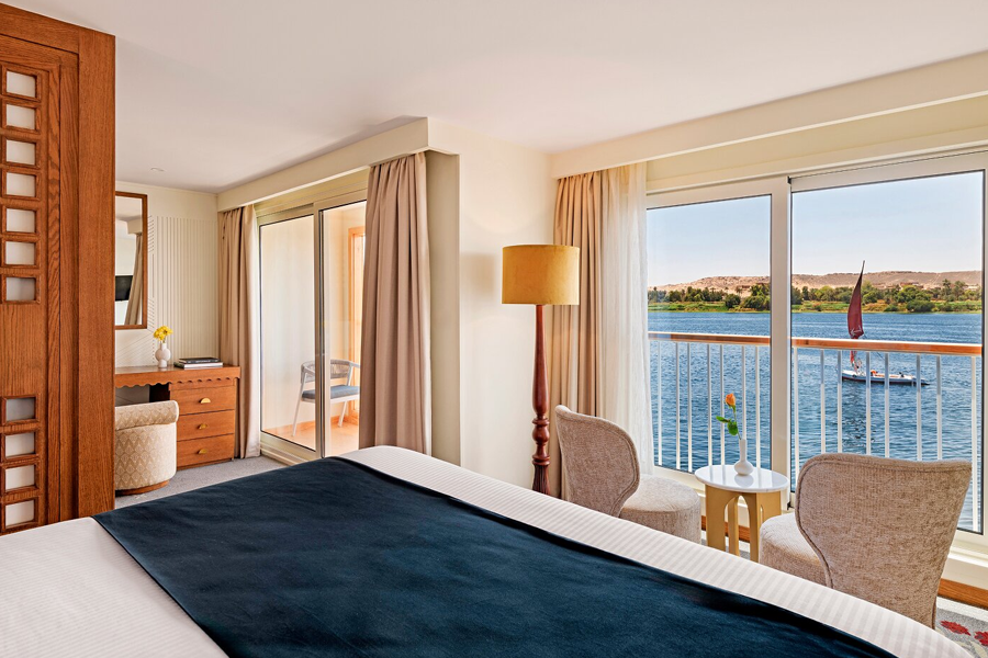 Nile River from Luxor, Egypt with the AmaCleo