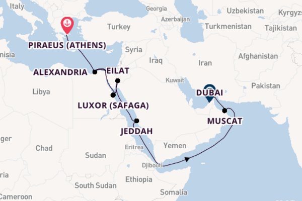 Luxury Ancient Trade Routes (Athens to Dubai) with Athens Stay