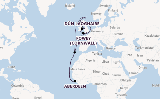 Britse Eilanden vanaf Southampton (Londen), Engeland met de Seven Seas Voyager