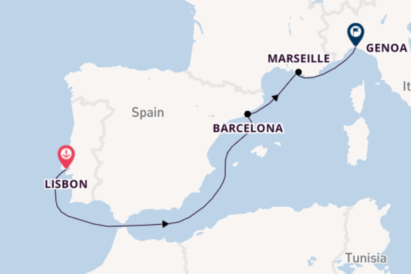 6 day journey from Lisbon