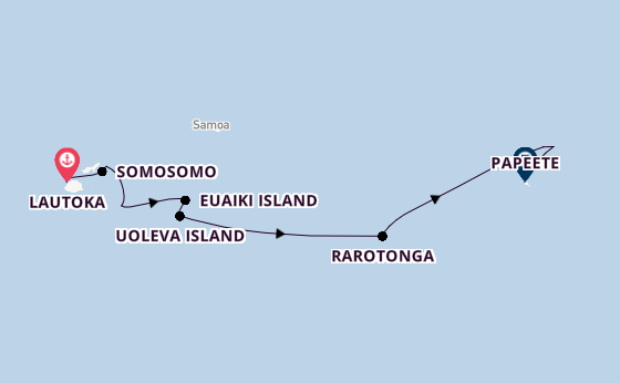 Polynesia from Lautoka, Fiji with the Silver Cloud