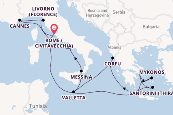 Mediterranean from Rome with the Norwegian Epic
