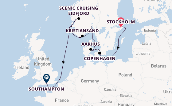 Norway from Stockholm, Sweden with the Silver Spirit