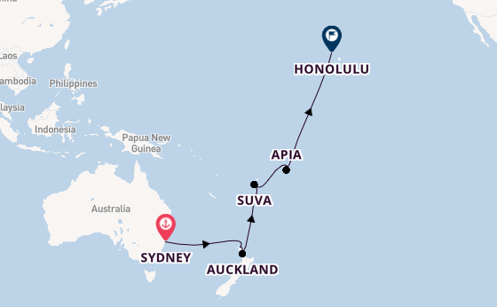 New Zealand from Sydney, Australia with the Royal Princess