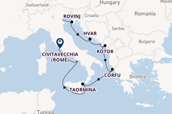 Middellandse Zee vanaf Venedig met de Royal Clipper
