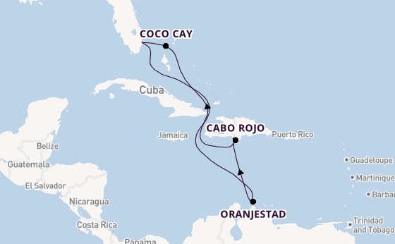 Caribbean vanaf Fort Lauderdale, Verenigde Staten met de Legend of the Seas