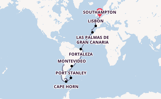Transatlantic from Southampton, England with the Majestic Princess