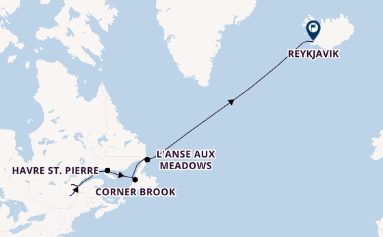 trans-Atlantisch vanaf Québec, Canada met de EXPLORA IV