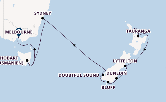 Australien und Neuseeland ab Auckland, Neuseeland auf der Silver Whisper