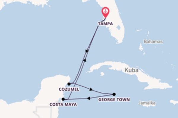 Außergewöhnliche Reise über Cozumel in 7 Tagen