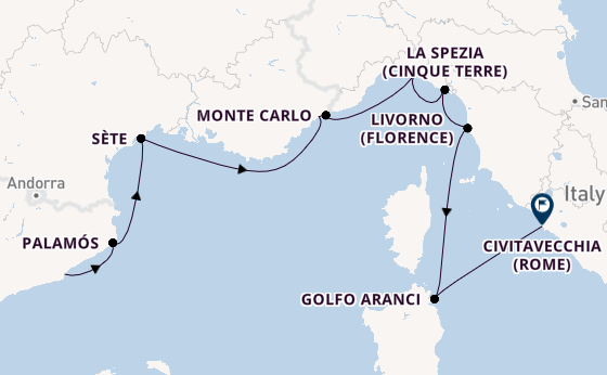 Westelijke Middellandse Zee vanaf Barcelona, Spanje met de Seven Seas Explorer