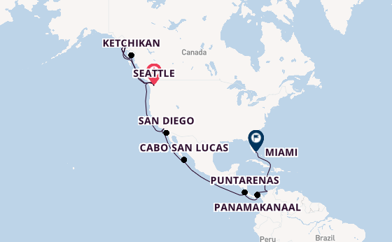 Alaska vanaf Seattle, Verenigde Staten met de MSC Poesia