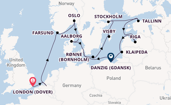 Norway from London (Dover), England, United Kingdom with the Seabourn Quest