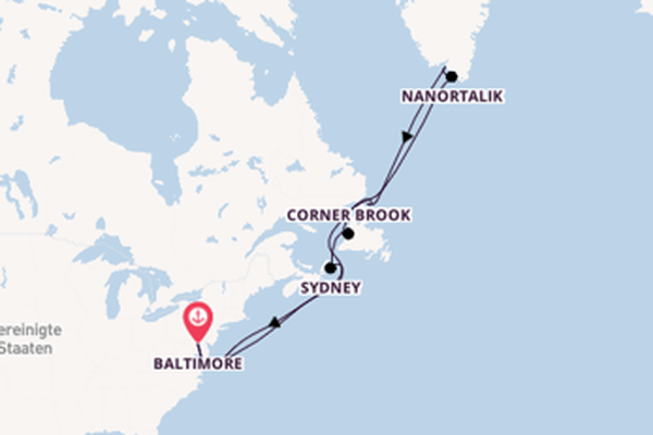 Faszinierende Kreuzfahrt über Corner Brook ab Baltimore