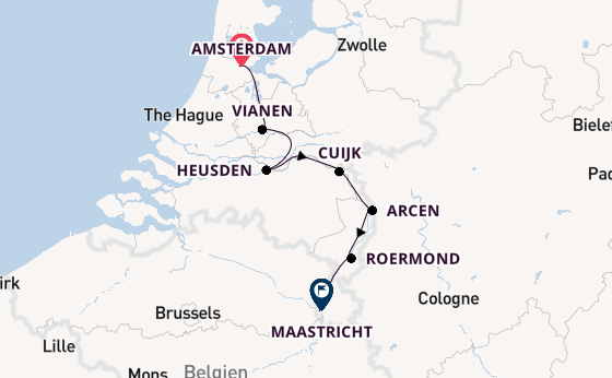 In 8 Tagen nach Maastricht über Heusden