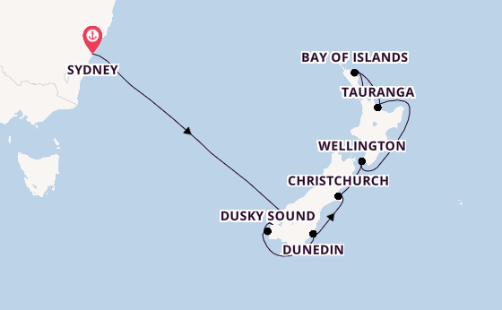 Neuseeland ab Sydney auf der Celebrity Edge