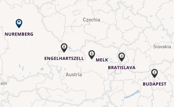 Danube River, Europe from Budapest, Hungary with the AmaSonata