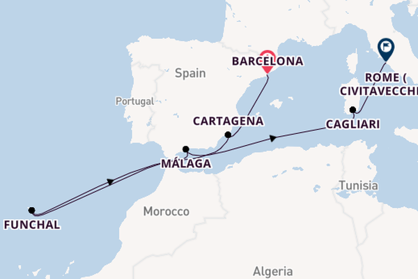 Mediterranean Melody - Barcelona to Rome